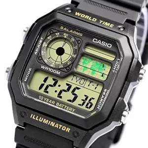 Generic World Time Watch Black