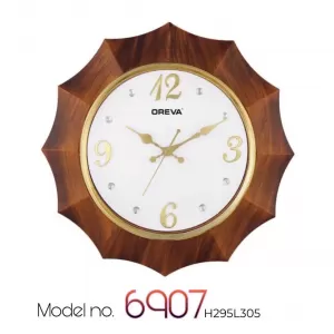 OREVA Wall Clock Brown