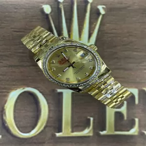 Gold Automatic Stainless Steel Rolex Watch