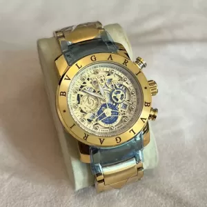 Bvlgari Men Gold Casual Watch