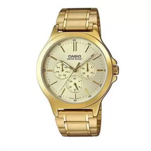 Generic MTP-V300G-9AUDF Gold Mens Casual Watch