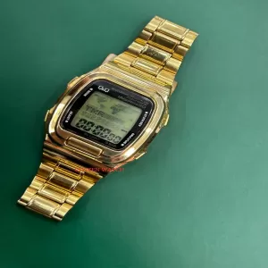 Gold Q&Q Fashion Mens Watch