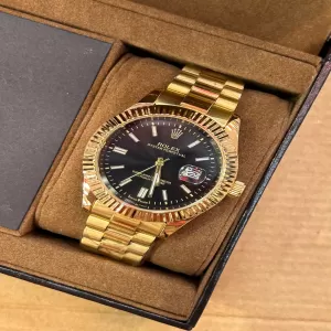 Gold Rolex Casual Mens Watch