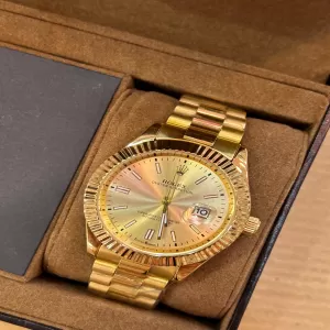Gold Rolex Casual Mens Watch