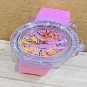 Generic Transparent Dial Rubber Belt Watch