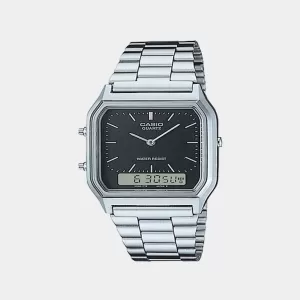 Casio AQ-230A-1DMQ Silver Mens Casual Watch