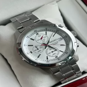 Seiko Mens Casual Silver Watch