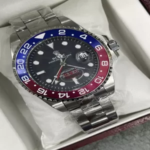 Generic Luxury Silver Men's Analog Watch