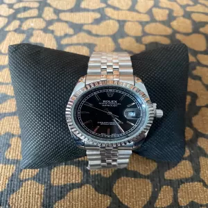 Silver Rolex watch