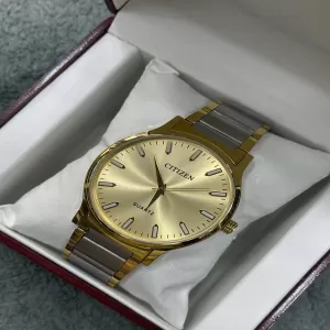 Two Tone Men's Top Luxury Casual Watch with Free Box