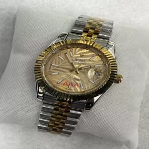New Men Casual Watch Two tone