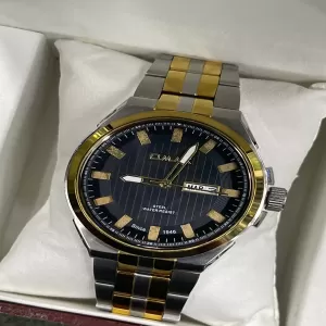 Generic Two Tone Wrist Watch Men