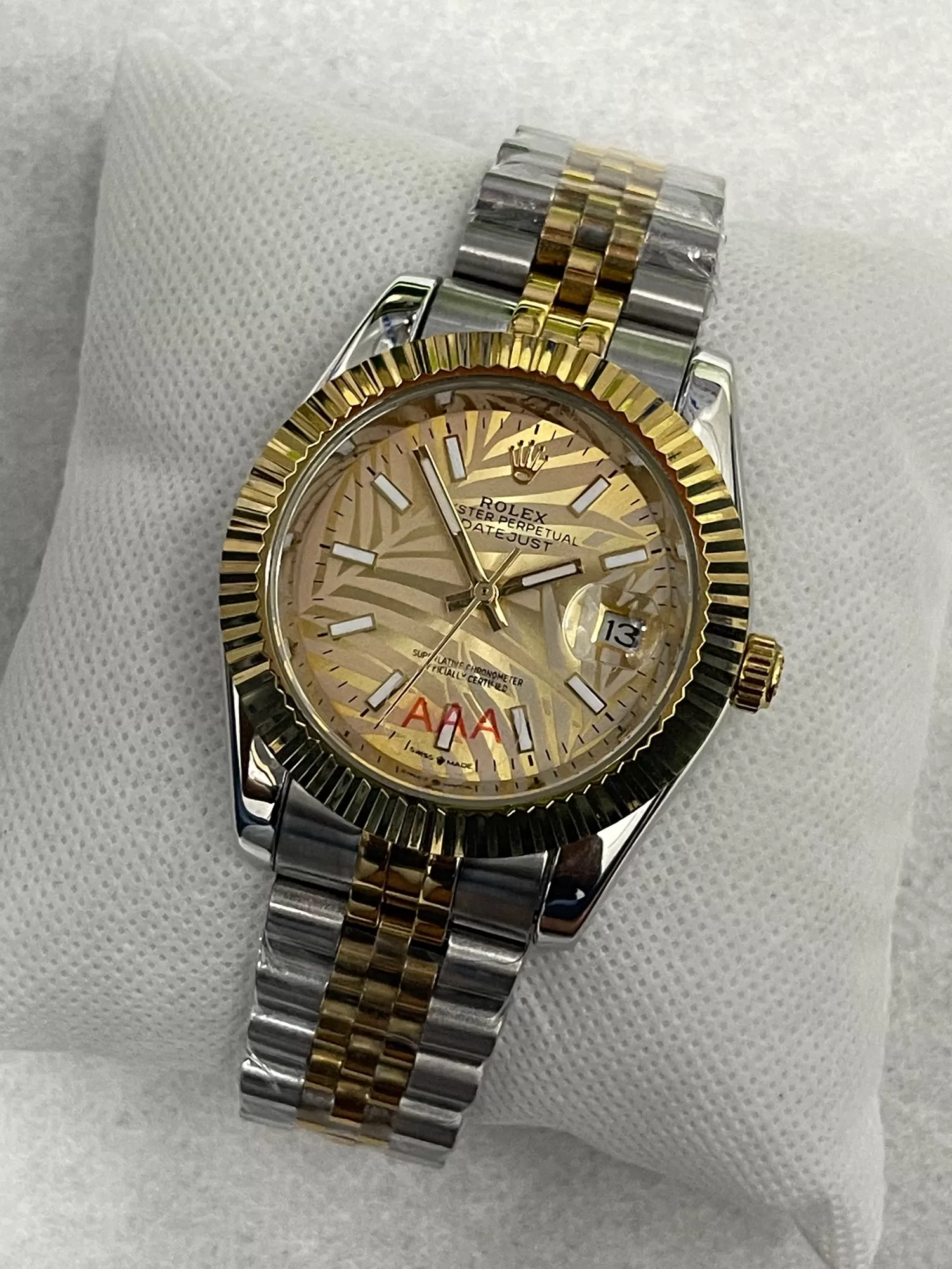 New Men Casual Watch Two tone