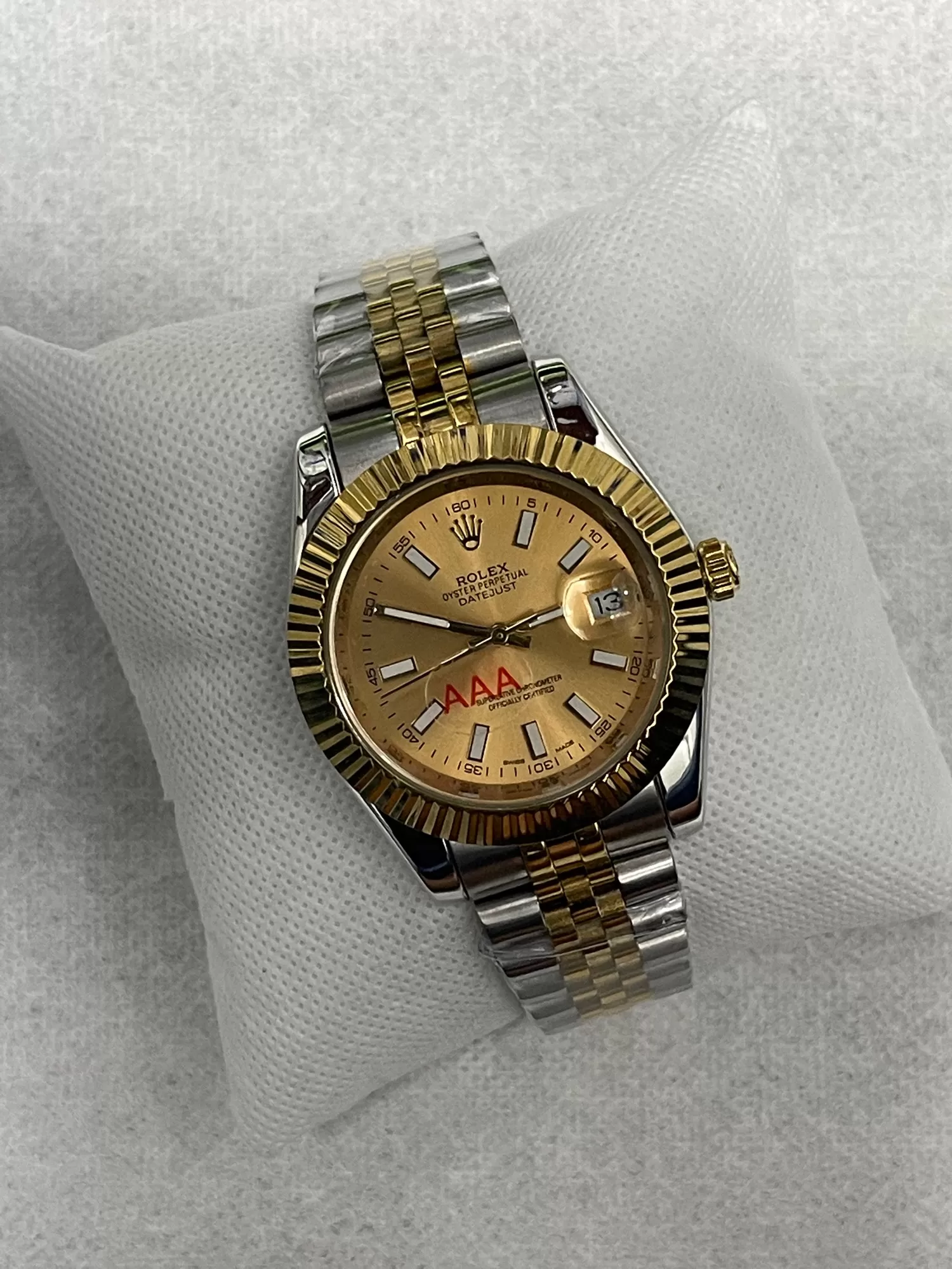 Generic Men Casual Two Tone Automatic Watch