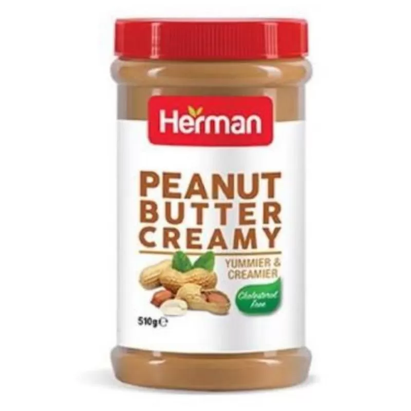 Herman Peanut Butter Crunchy Creamy Biscuit Spread 510g - image 3