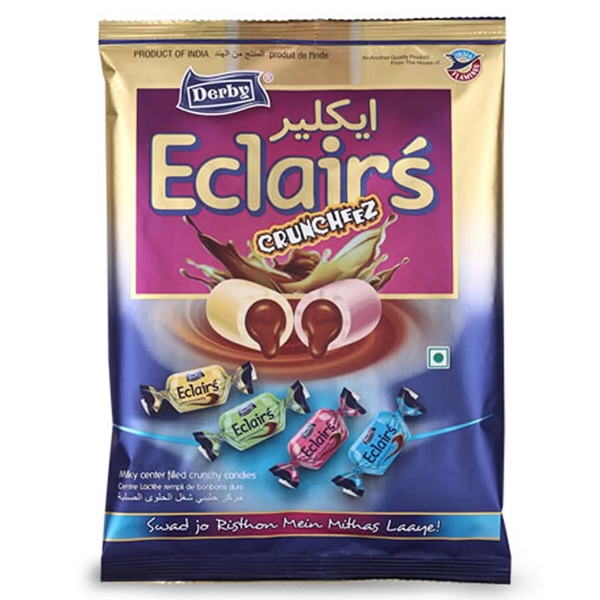 Assorted Candy Eclairs Crunchy Center Filled Assorted