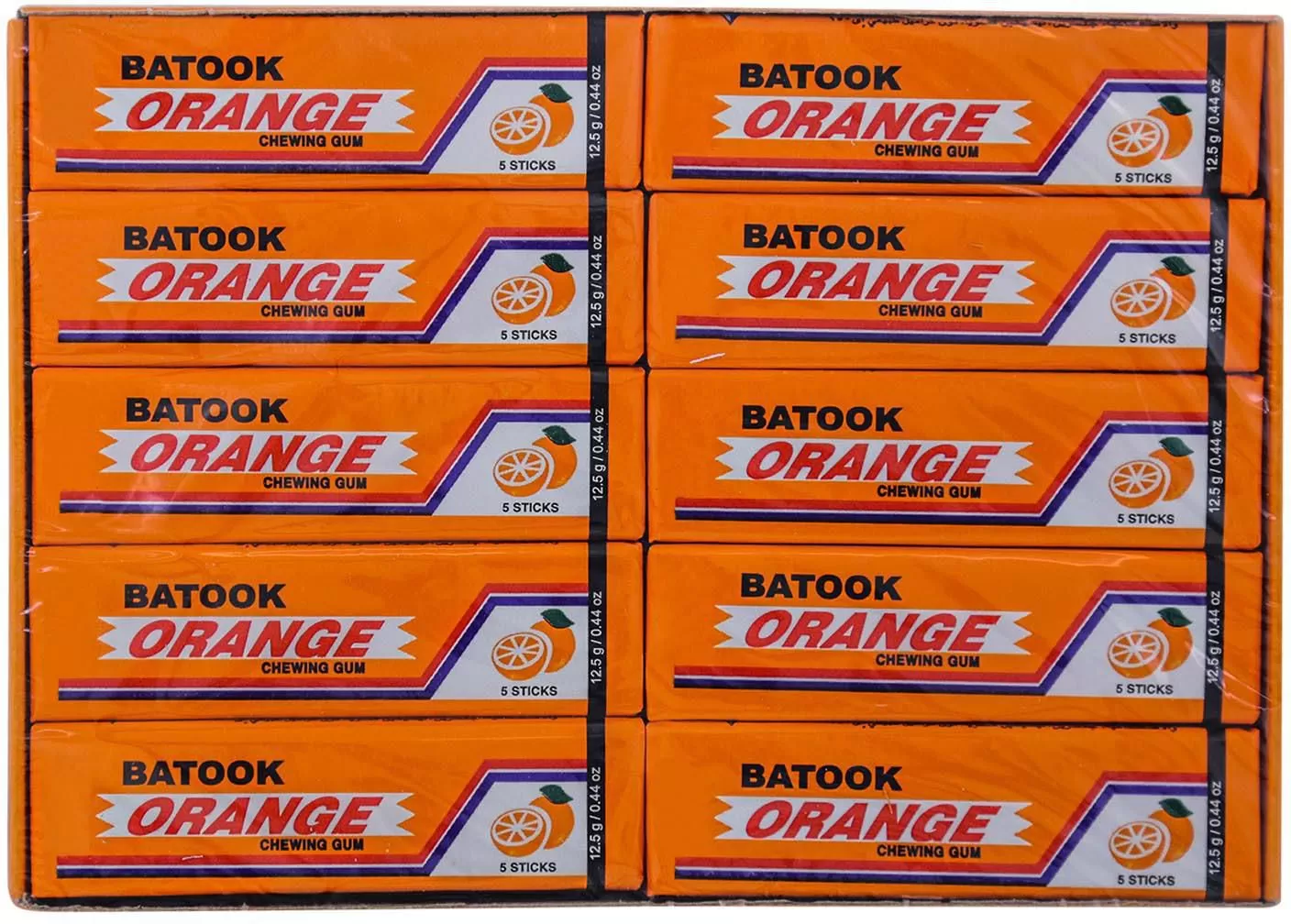 Batook Orange Chewing Gum Sticks Pack of 20