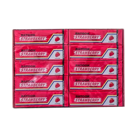 Batook Chewing Gum Strawberry 12.5g x10Pcs