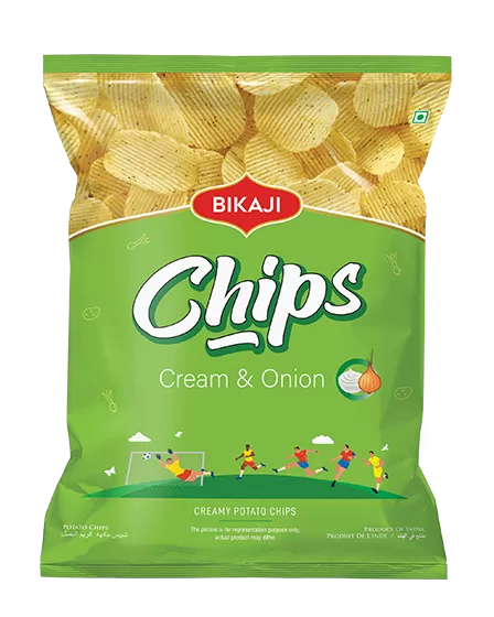 Bikaji Cream & Onion Potato Chips 35g