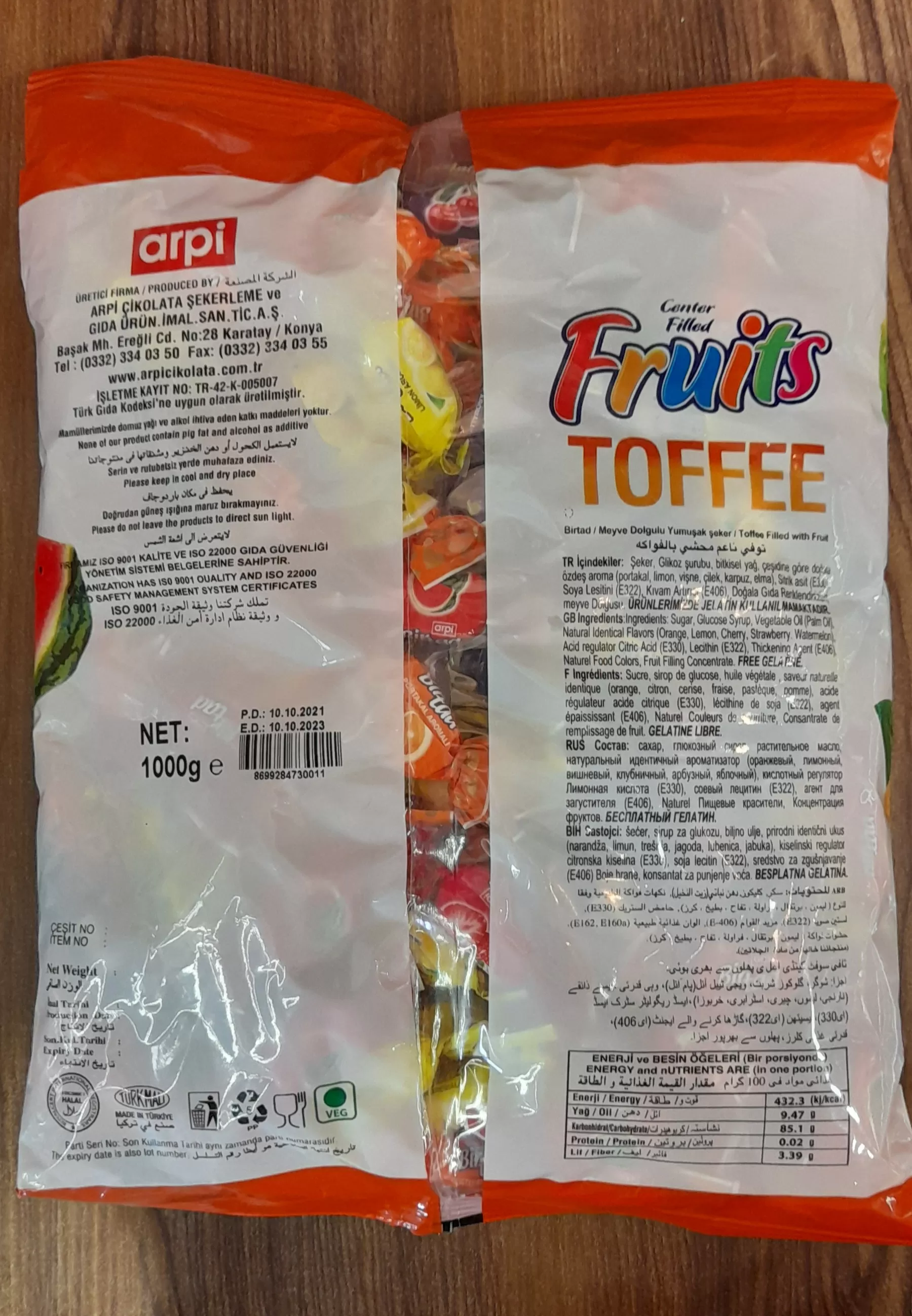 Birtad Soft Chew Candy Fruit Flavor Syrup 1KG - image 3