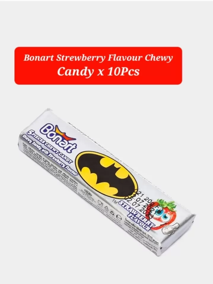 Bonart Strawberry Flavour Chewy Gum Candy 10Pcs