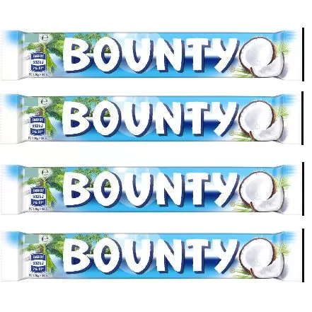 Bounty Milk Chocolate Bar With Coconut 57g x 4 Pcs