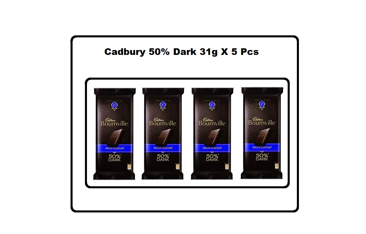 Cadbury Bournville 50% Dark Chocolate 31gm x 4Pcs Combo Pack