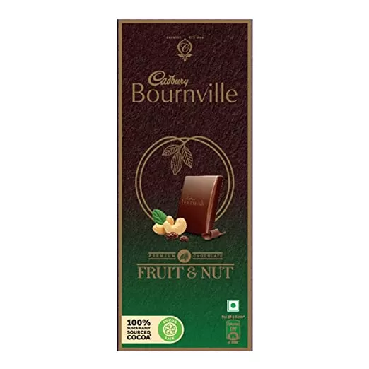 Cadbury Bournville Fruit and Nut Dark Chocolate Bar