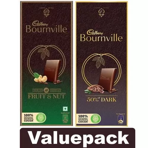 Cadbury Bournville Rich Cocoa 50% Dark Chocolate Bar Fruit & Nut