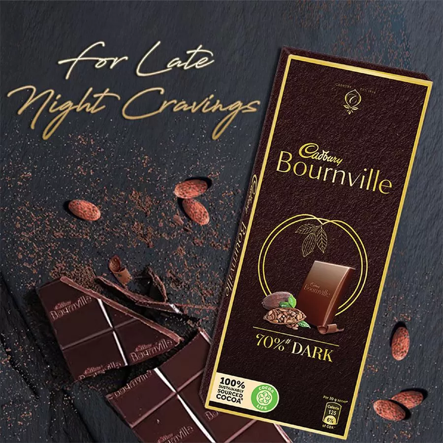 Cadbury Bournville Rich Cocoa 70% Dark Chocolate Bar