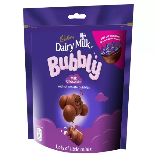 Cadbury Bubbly Minis Chocolate Bag 204 G