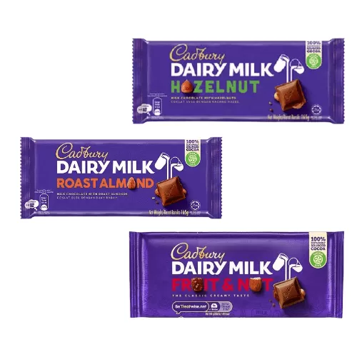 Cadbury Dairy Milk 160g 3-Pack Combo