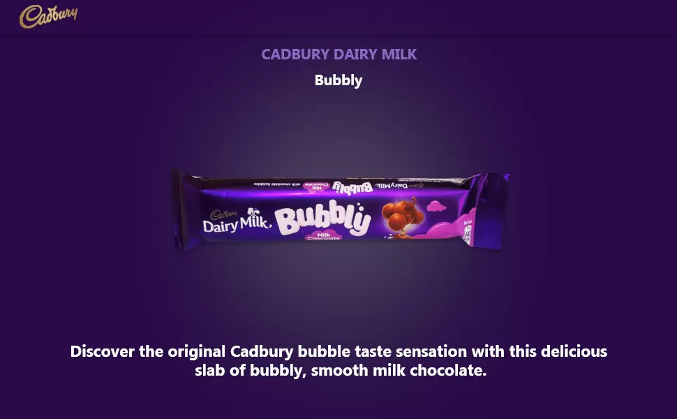 Cadbury Dairy Milk Bubbly Milk Chocolate 6 X 28g - image 2