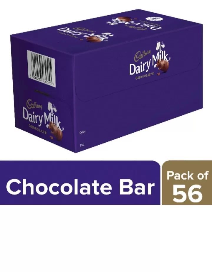Cadbury Dairy Milk Chocolate Bar 56-Pack 739.2g