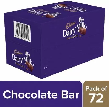 Cadbury Dairy Milk Chocolate Bar 72-Count 6.6g