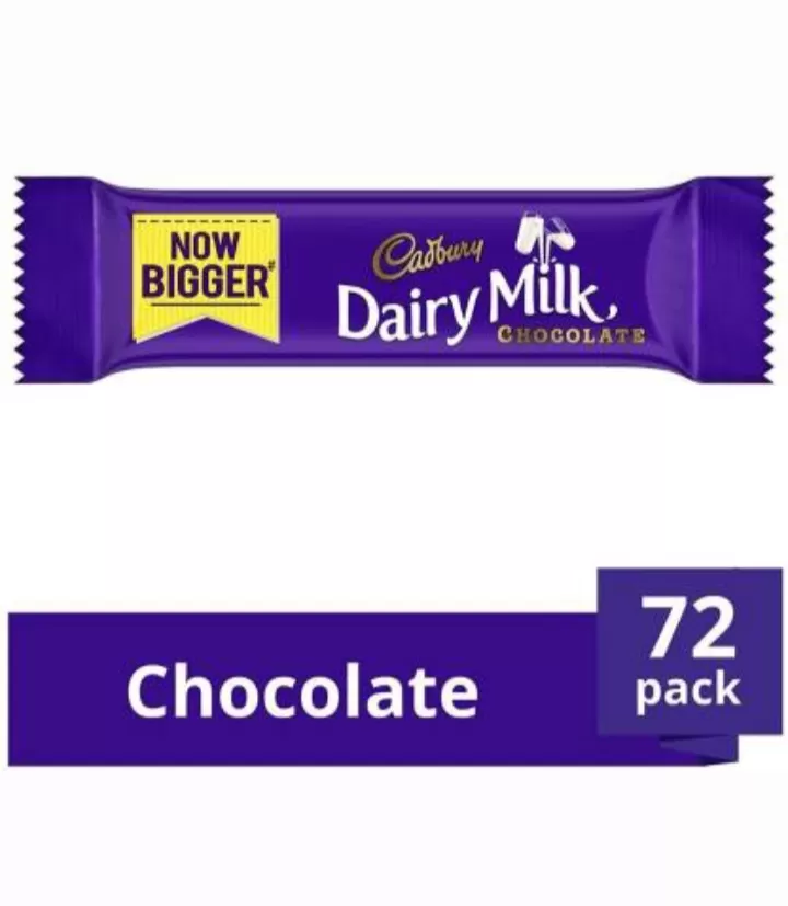 Cadbury Dairy Milk Chocolate Bar 72-Count 6.6g - image 2