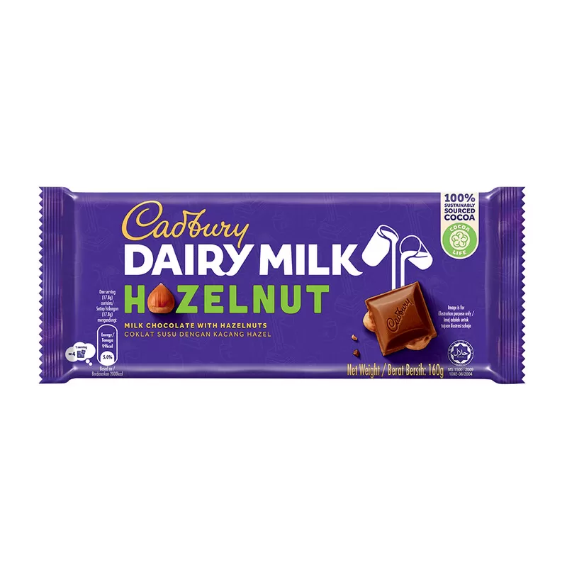 Cadbury Dairy Milk Chocolate Hazelnut Wholenuts 160G - image 2