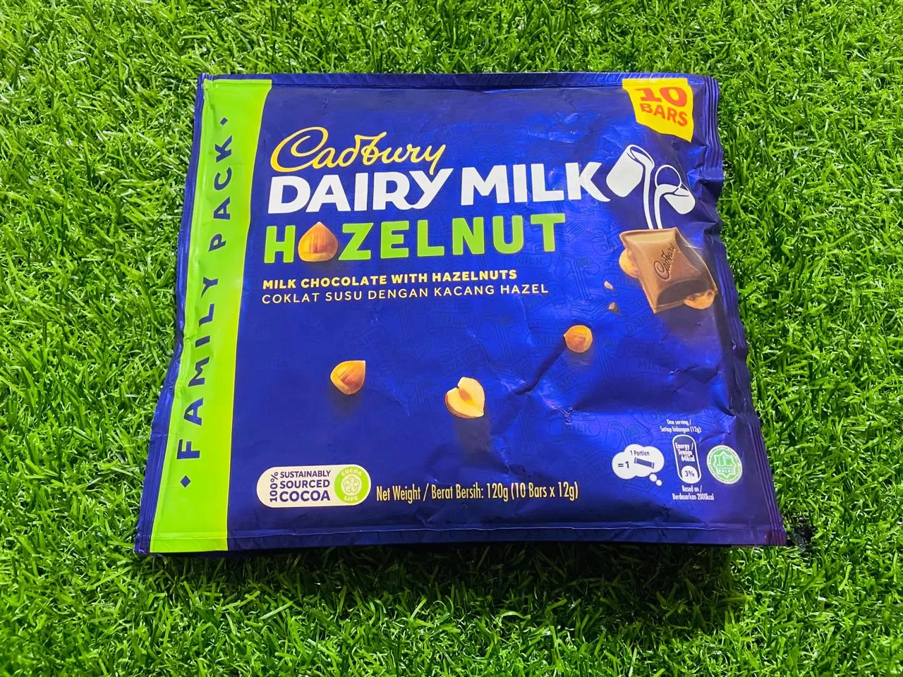 Cadbury Dairy Milk Hazelnut Mini Bars 10pcs 120g