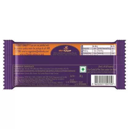 Cadbury Dairy Milk Roast Almond Chocolate 36g - image 2