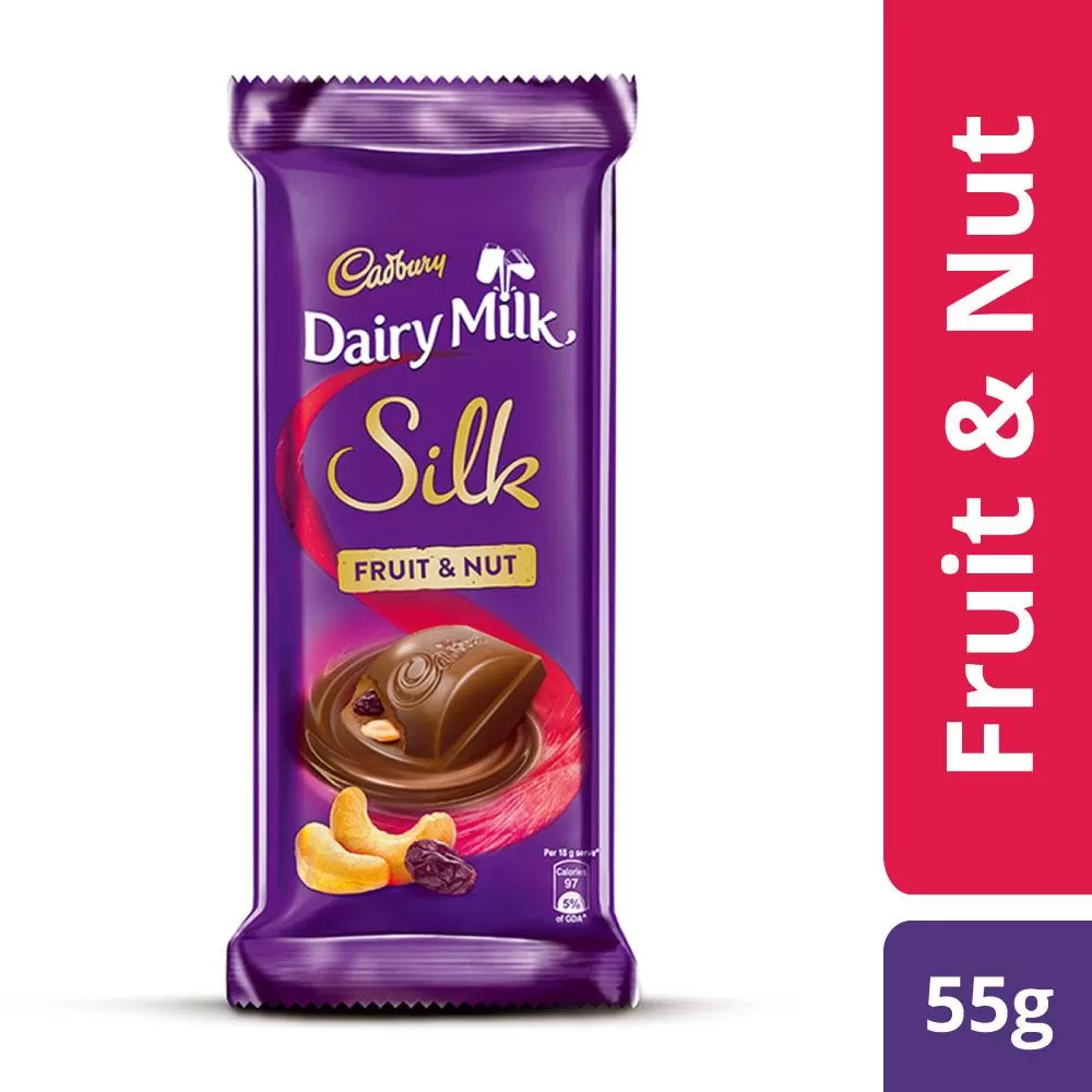 Cadbury Dairy Milk Silk Fruit & Nut Chocolate Bar 55g - image 2