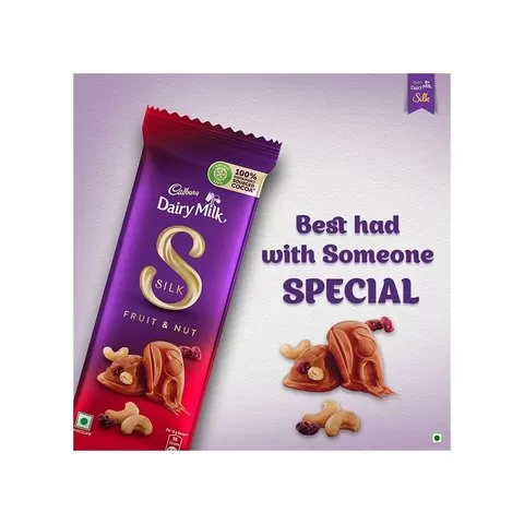 Cadbury Dairy Milk Silk Fruit & Nut Chocolate Bar 55g - image 5