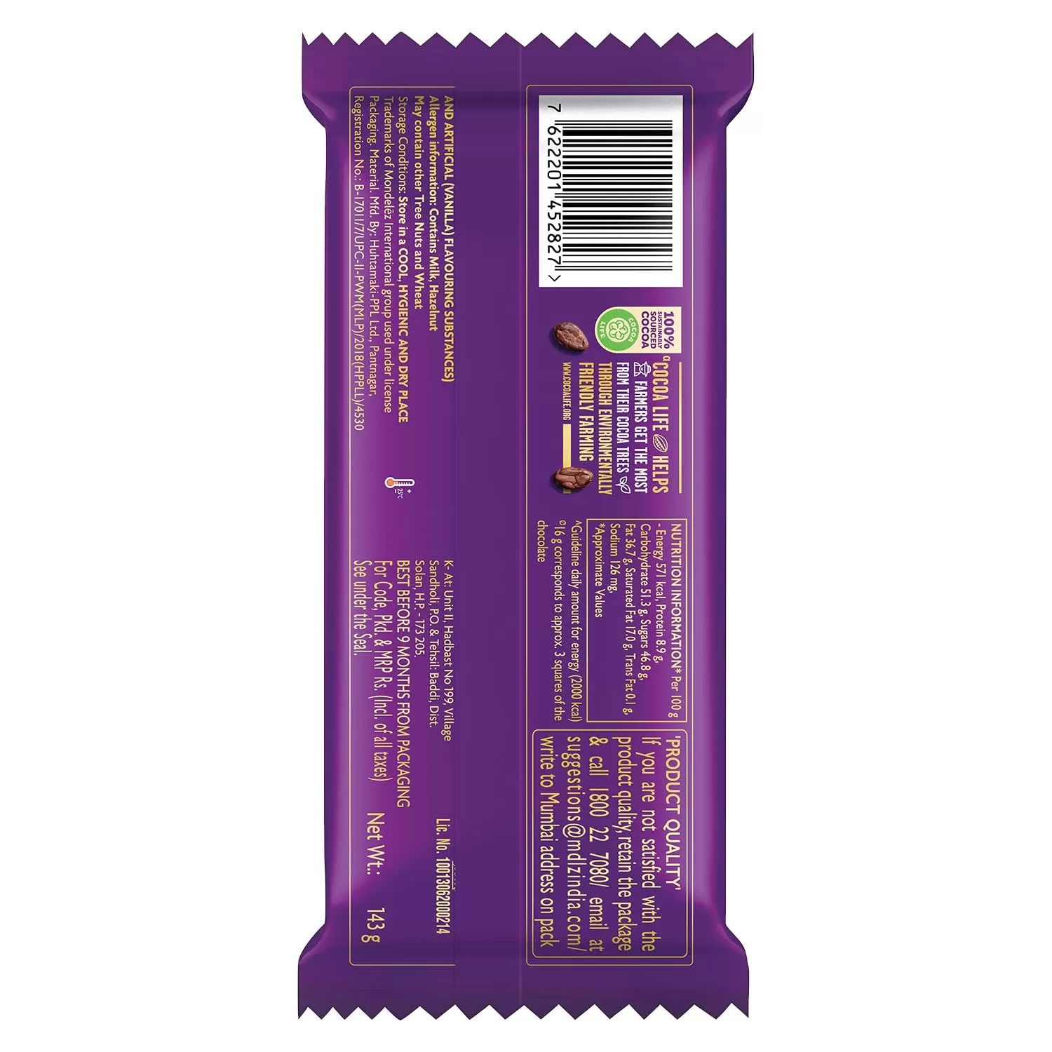 Cadbury Dairy Milk Silk Hazelnut Chocolate Bar - image 2
