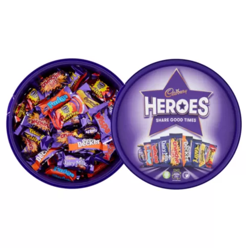 Cadbury Heroes Chocolates Tub 610g