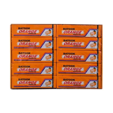 Batook Orange Gum 5 Sticks 12.5g x 10Pcs
