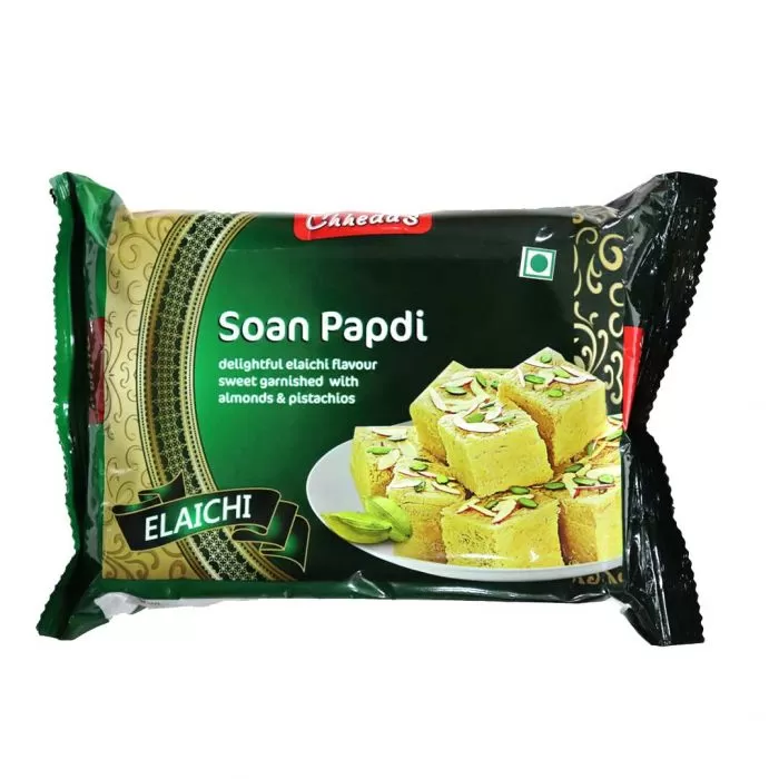Chhedas Soan Papdi Elaichi Sweet Almond Pistachio - image 2