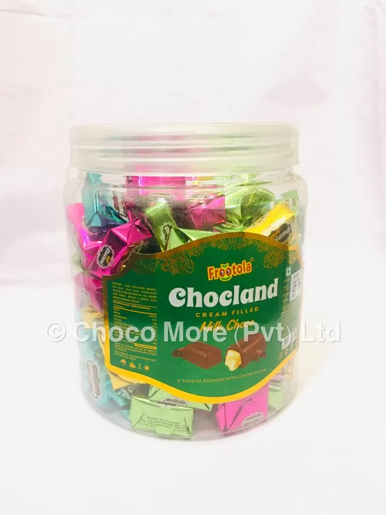 Chocoland Cream Filled Milk Chocolate 125 Pcs Tub - image 3