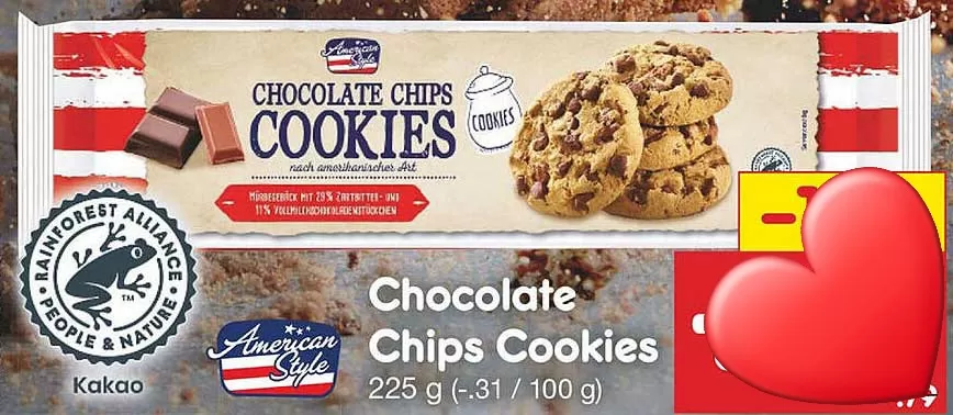 Generic Chocolate Chips Cookies 225g