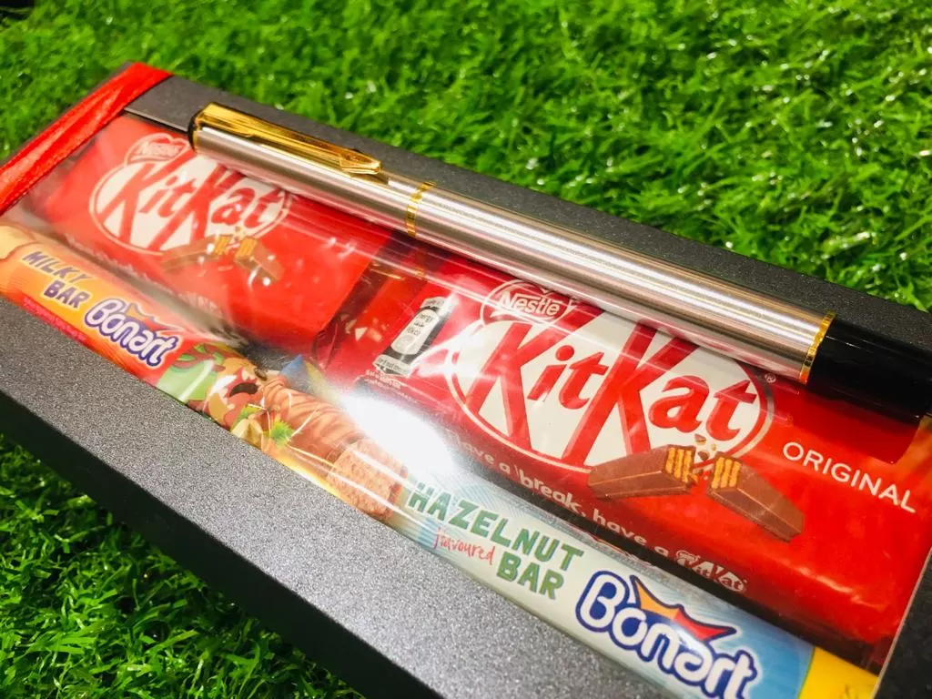 Kitkat Chocolate Gift Hamper Box With Gift Pen