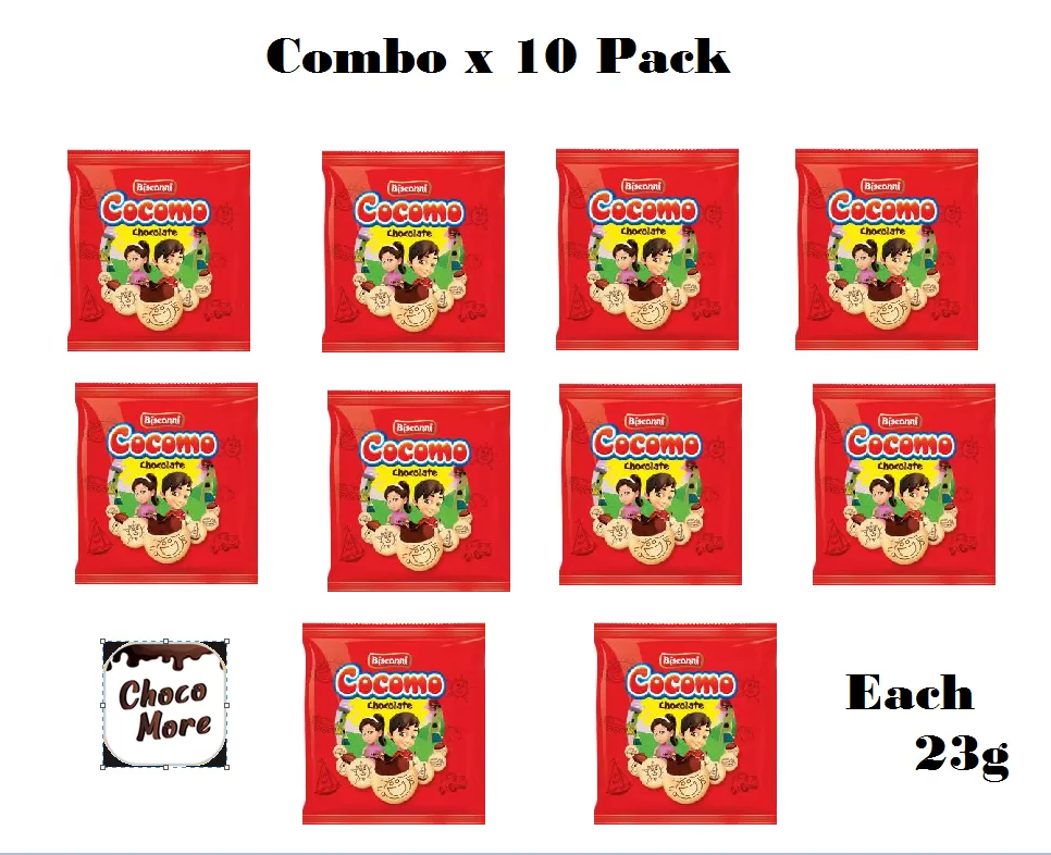 Cocomo biscuit Filled With Chocolate 23g x 10 Combo pack