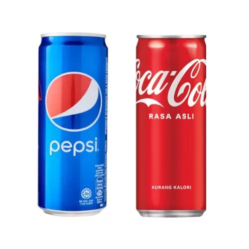 Coke Pepsi Combo Pack 2 Cans Drink